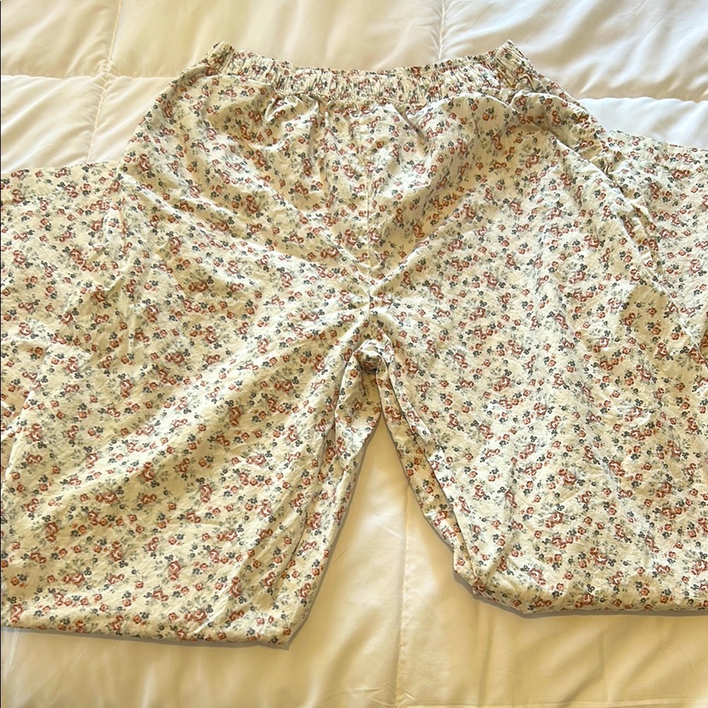 Floral Print Pajama Pants